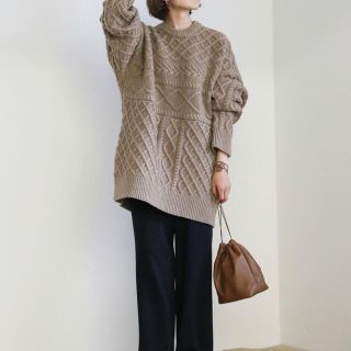 セレクト(SELECT)の《新品》select MOCA 2020 A/W ランダムケーブルオーバーニット(ニット/セーター)