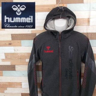 ヒュンメル(hummel)の【hummel】 美品 ヒュンメル グレーパーカー スポーツウェア サイズM(パーカー)