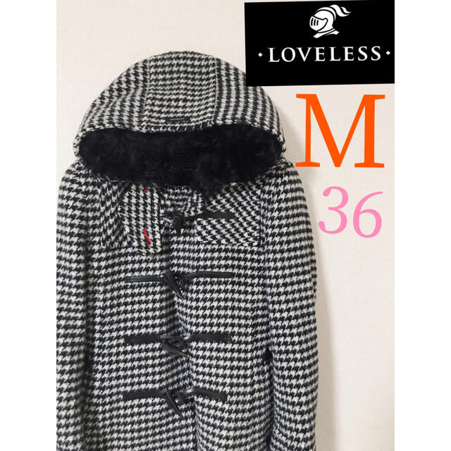 美品】LOVELESS ラブレス カルガンラムダッフルコート 千鳥柄