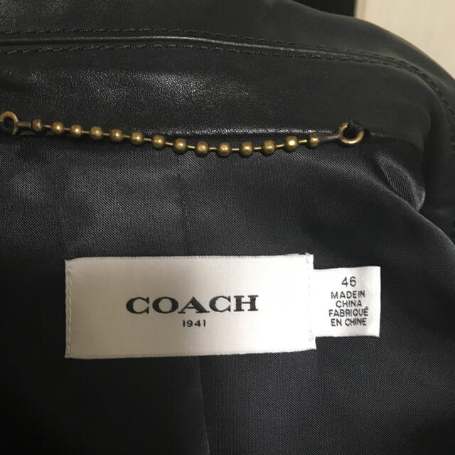 COACH(コーチ)のコーチ1941 レザー ライダース ジャケット メンズのジャケット/アウター(ライダースジャケット)の商品写真