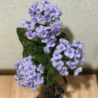 紫陽花　アジサイ　毛糸で作ったお花(花瓶は含まれません)(その他)