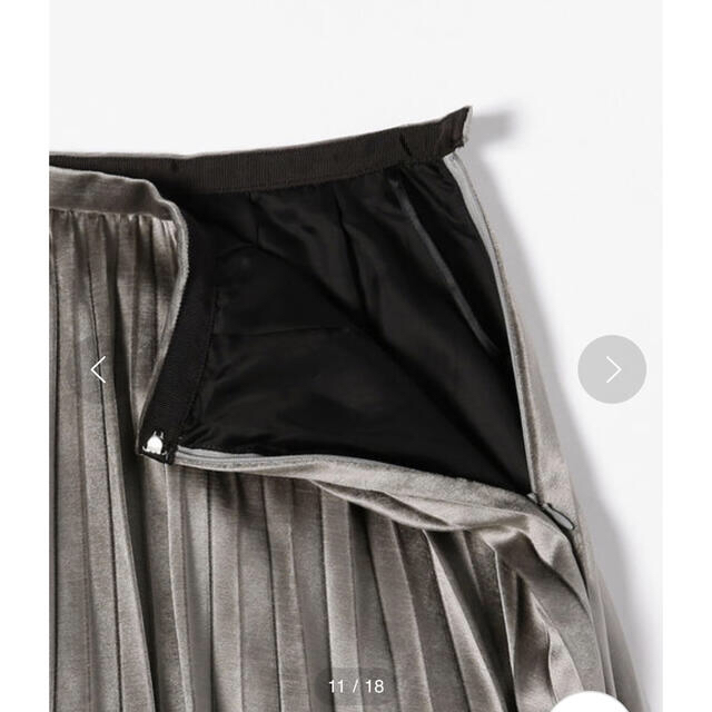 Demi-Luxe BEAMS(デミルクスビームス)のデミルクスビームス　ベロアプリーツスカート レディースのスカート(ロングスカート)の商品写真