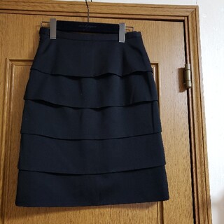 エムプルミエ(M-premier)のエムプルミエ　ブラックタイトスカート(ひざ丈スカート)