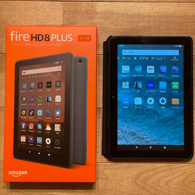 Kindle fire HD8 Plus 32GB 純正ケース付き 美品 - タブレット