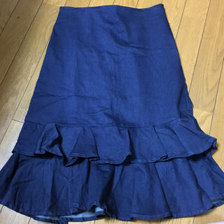 ジュエティ(jouetie)の裾フリルマーメイドスカート(ひざ丈スカート)
