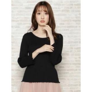 ウィルセレクション(WILLSELECTION)のウィルセレクション　バックリボンリブニット　新品！(ニット/セーター)