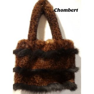 美品☆ションベール chombert☆ファーバッグ レディース 毛皮(トートバッグ)