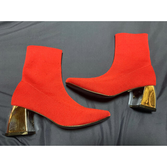 MURUA(ムルーア)のMURUA メタルヒールソックスブーツ レディースの靴/シューズ(ブーツ)の商品写真