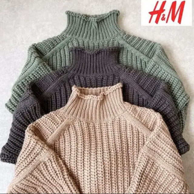 【H&M】チャンキーニット★L