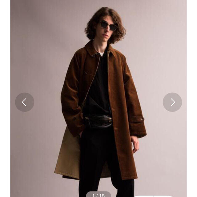 8WALE CORDUROY REVER BALCOLLAR COAT