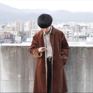 8WALE CORDUROY REVER BALCOLLAR COAT