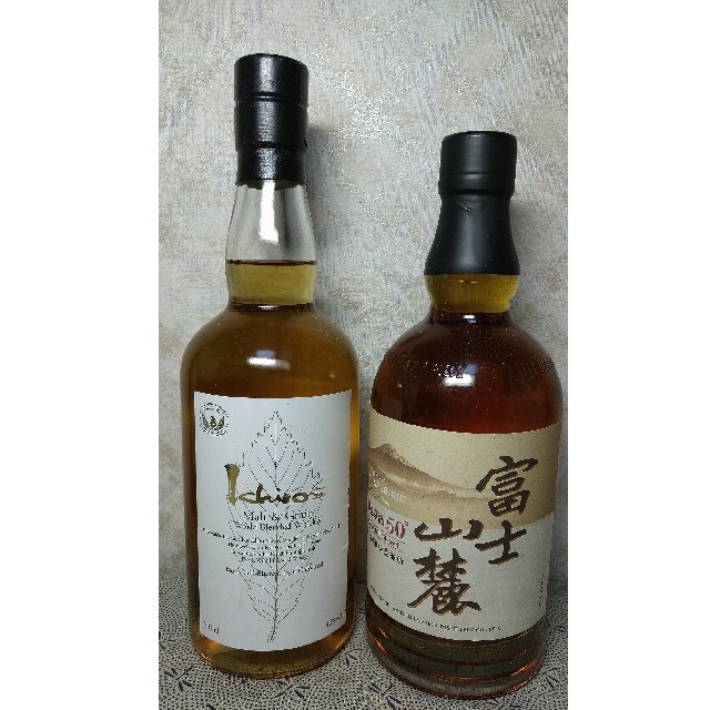 【本当に旨いウイスキー❗】イチローズ白札・富士山麓樽熟原酒50°各700ml