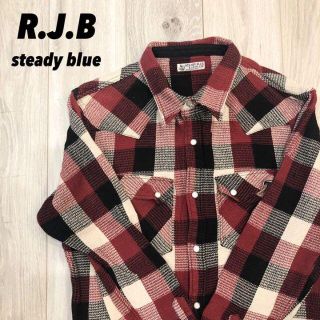 フラットヘッド(THE FLAT HEAD)の【美品】R.J.B チェックシャツ ネルシャツ フラットヘッド(Tシャツ/カットソー(半袖/袖なし))