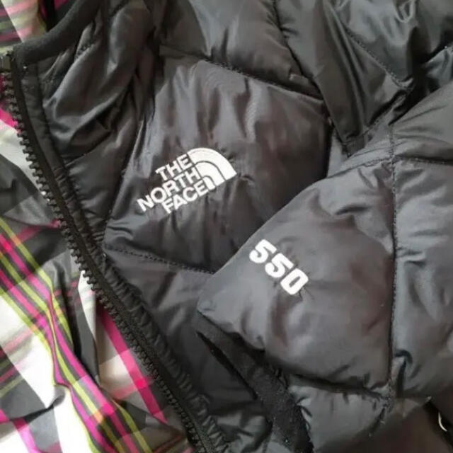 THE NORTH FACE(ザノースフェイス)のノースフェイス  リバーシブルダウンジャケット XXS(100〜110) キッズ/ベビー/マタニティのキッズ服女の子用(90cm~)(ジャケット/上着)の商品写真