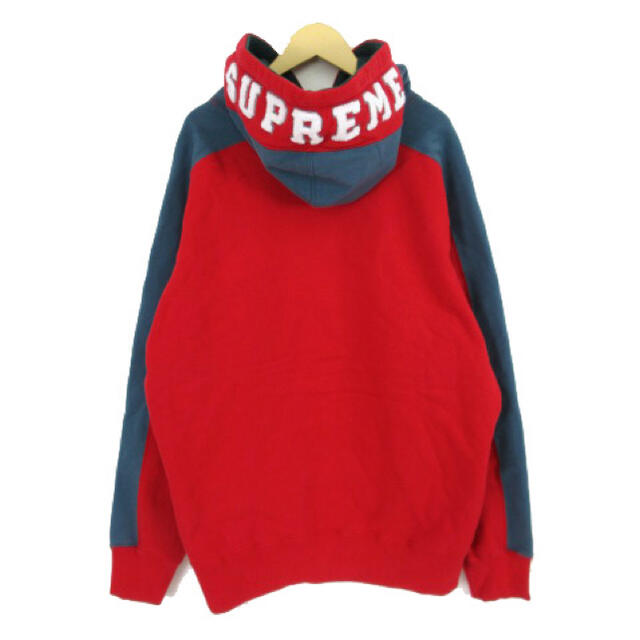 SUPREME シュプリーム パネル フーデッドスウェットパーカーS