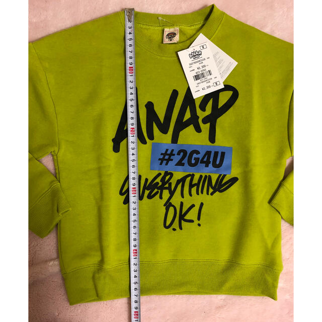 ANAP Kids(アナップキッズ)のANAP kidsトレーナー(キッズM) キッズ/ベビー/マタニティのキッズ服男の子用(90cm~)(Tシャツ/カットソー)の商品写真