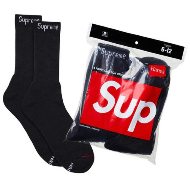 Supreme(シュプリーム)のシュプリーム　Hanes® Crew Socks メンズのレッグウェア(ソックス)の商品写真