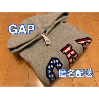 ギャップ(GAP)の◆yuko様専用◆ギャップ GAP ロゴパーカー アメリカ国旗ロゴ グレー XL(パーカー)