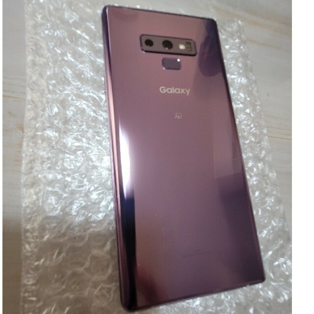 値下げ Galaxynote9 ラベンダー au 美品 simロック解除済