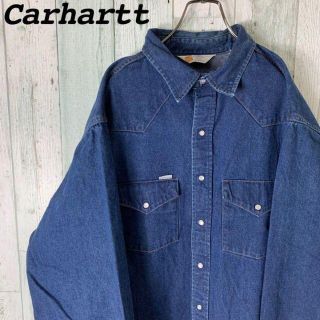 カーハート(carhartt)の【レア⭐︎】 カーハート レトロ ゆるダボ デニム ウエスタン シャツ(シャツ)