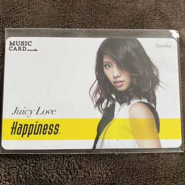 Happiness(ハピネス)のHappinessJL☆SAYAKA MCカード☆ エンタメ/ホビーのタレントグッズ(ミュージシャン)の商品写真