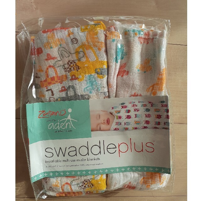 aden+anais(エイデンアンドアネイ)のswaddle plus 2枚 キッズ/ベビー/マタニティのこども用ファッション小物(おくるみ/ブランケット)の商品写真