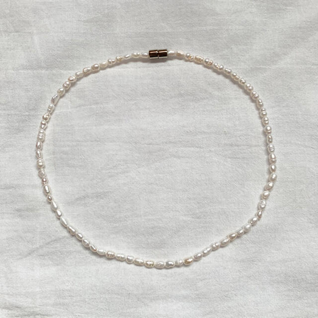 Pearl choker necklace  ハンドメイドのアクセサリー(ネックレス)の商品写真