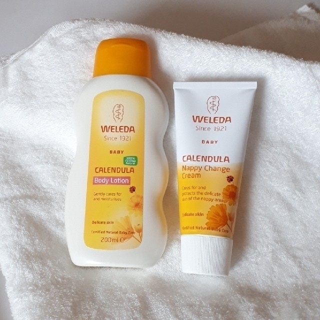 WELEDA(ヴェレダ)のWeleda ベビーミルクローションセット❁ ⓐ キッズ/ベビー/マタニティの洗浄/衛生用品(ベビーローション)の商品写真