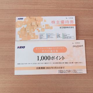 ケイオウヒャッカテン(京王百貨店)の京王株主優待券、ポイント進呈券(ショッピング)