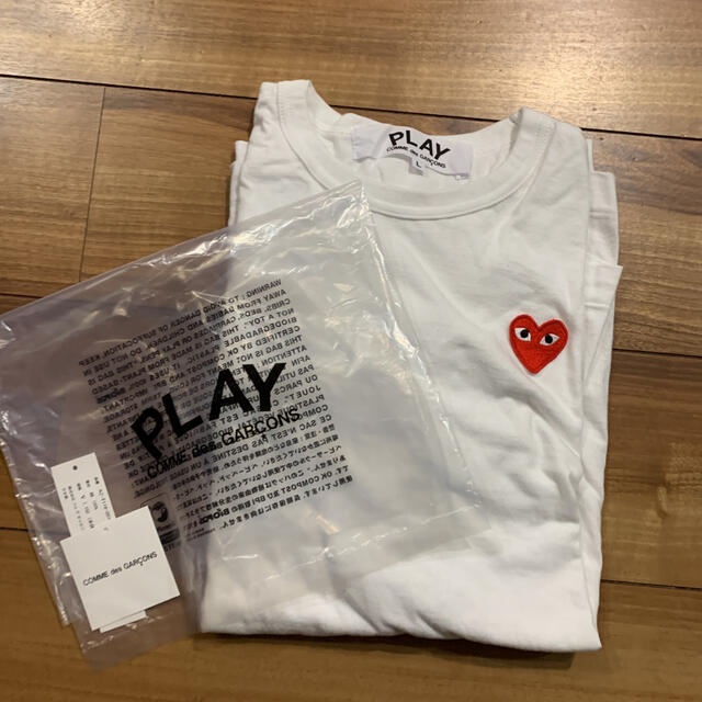 COMME des GARCONS(コムデギャルソン)のプレイ ギャルソン ブラック、白セット  メンズのトップス(Tシャツ/カットソー(七分/長袖))の商品写真