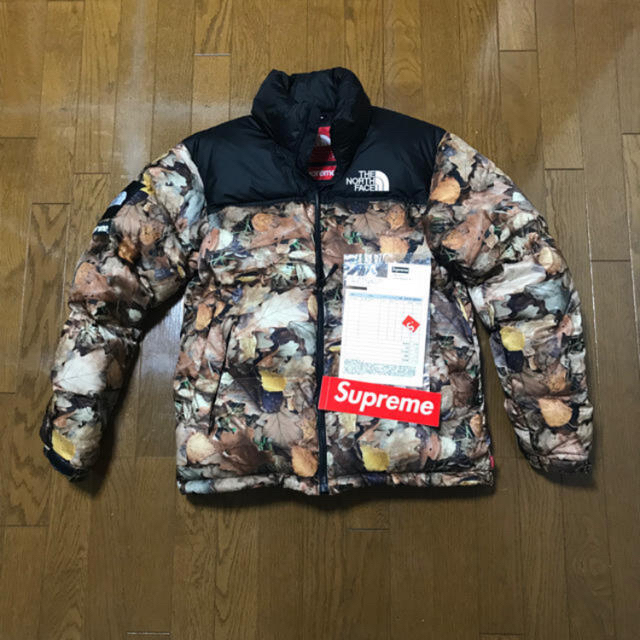 supreme the north face ヌプシ枯葉