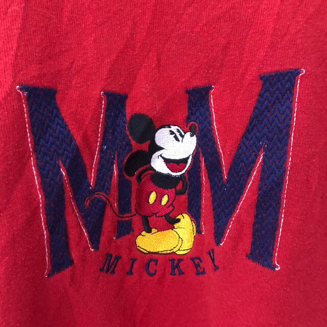 Disney(ディズニー)の【超レア】90s ミッキーマウス 刺繍 スウェット トレーナー メンズのトップス(スウェット)の商品写真