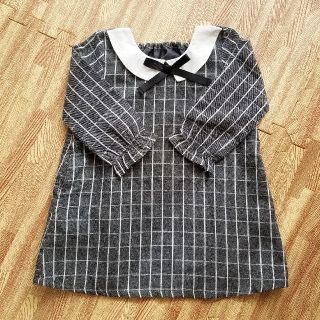 ベルメゾン(ベルメゾン)の☆専用☆チェックワンピース 90cm𖤣𖥧𖥣｡(ワンピース)