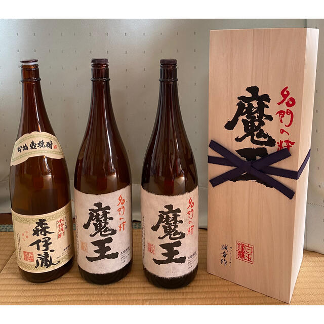 魔王 と 森伊蔵 1800ml 一升瓶 空き瓶