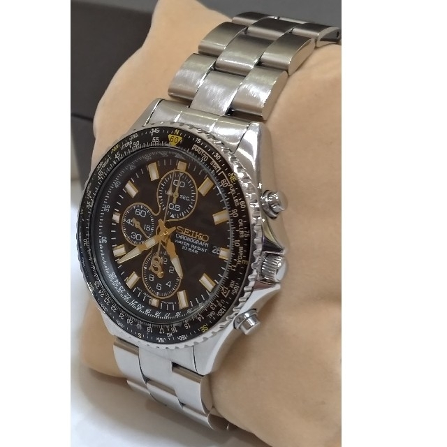 SEIKO - SEIKO セイコー クロノグラフ新品電池交換済み！ 腕時計 付属 ...