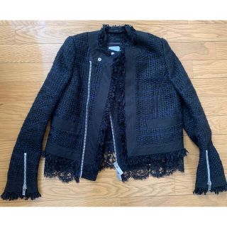 サカイ(sacai)のsacai リゾート　ツイードノーカラージャケット　美品(ノーカラージャケット)