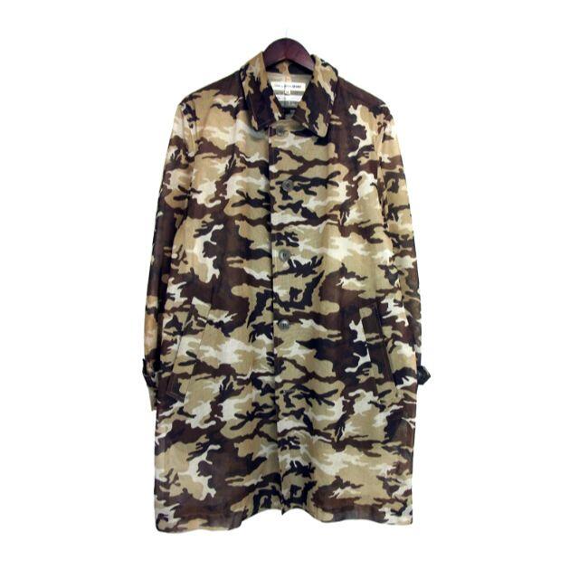 コムデギャルソンシャツGARCONS□メッシュ迷彩カモ柄ステンカラー