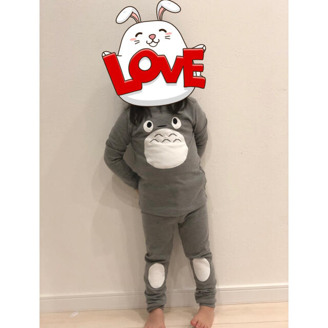 トトロなりきりパジャマ100   キッズ/ベビー/マタニティのキッズ服男の子用(90cm~)(パジャマ)の商品写真