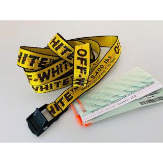 オフホワイト(OFF-WHITE)のOFF WHITE Yellow MINI INDUSTRIAL BELT(ベルト)