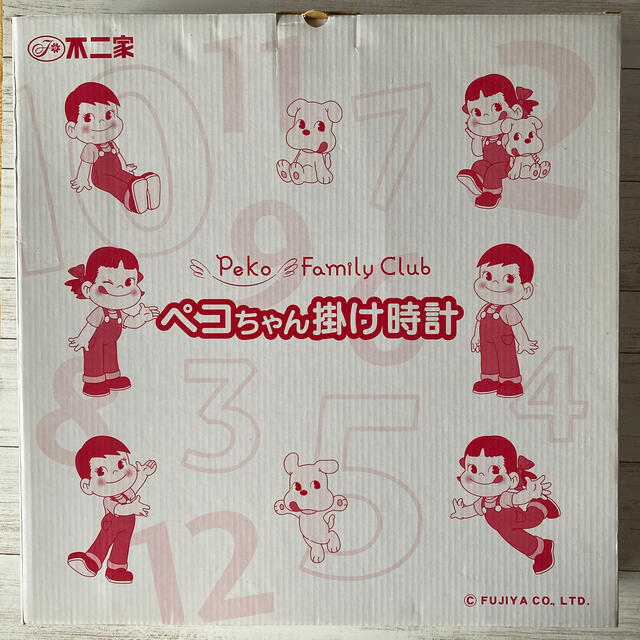不二家(フジヤ)のペコちゃん掛け時計 インテリア/住まい/日用品のインテリア小物(掛時計/柱時計)の商品写真