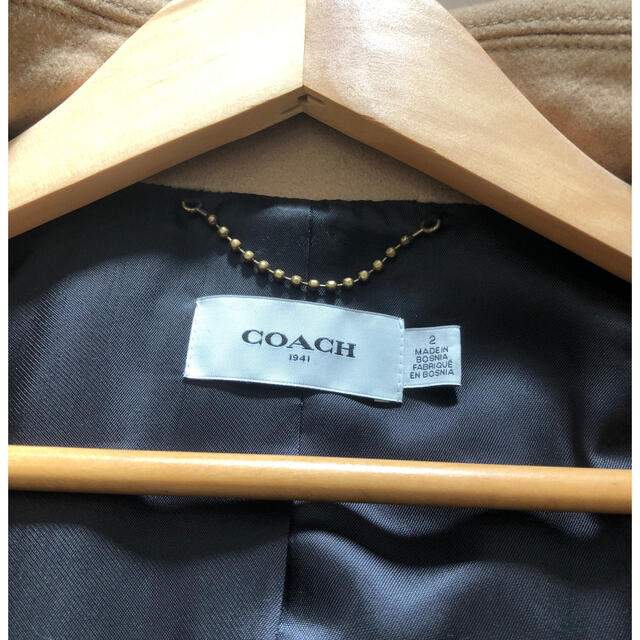 COACH　ダブルコート　キャメル