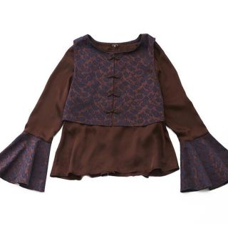 MARTE Chinois Layered Tops レイヤード　ベスト(シャツ/ブラウス(長袖/七分))