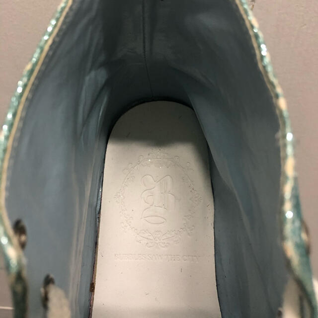 Bubbles(バブルス)の厚底スニーカー　水色　24㎝ レディースの靴/シューズ(スニーカー)の商品写真
