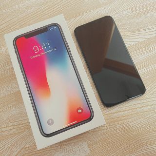 アイフォーン(iPhone)の在庫処分！iPhone X iPhone10 Space Gray 256GB(スマートフォン本体)