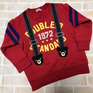 ダブルビー(DOUBLE.B)のあーちゃん様専用⭐︎ダブルビー　サスペンダー　トレーナー　100(Tシャツ/カットソー)