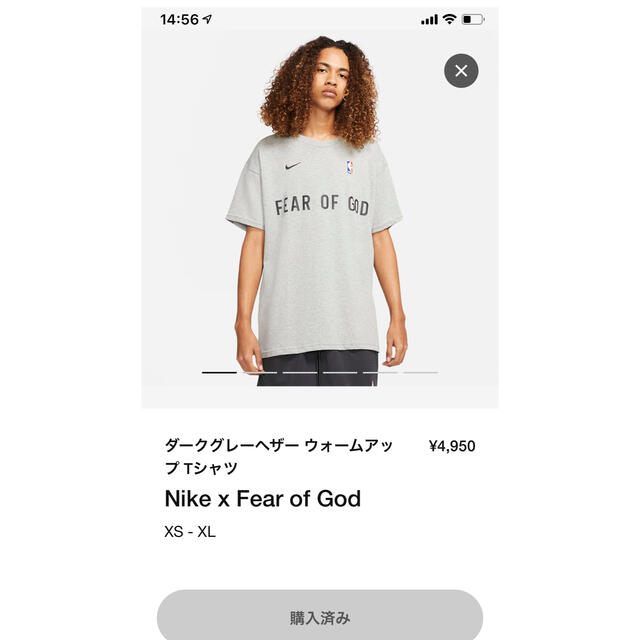 FEAR OF GOD(フィアオブゴッド)のNIKE x FEAR OF GOD メンズのトップス(Tシャツ/カットソー(半袖/袖なし))の商品写真