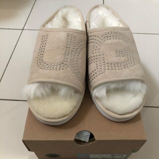 アグ(UGG)の激レア限定品 希少 UGG SLIDE STUD BLANK CANVAS(サンダル)