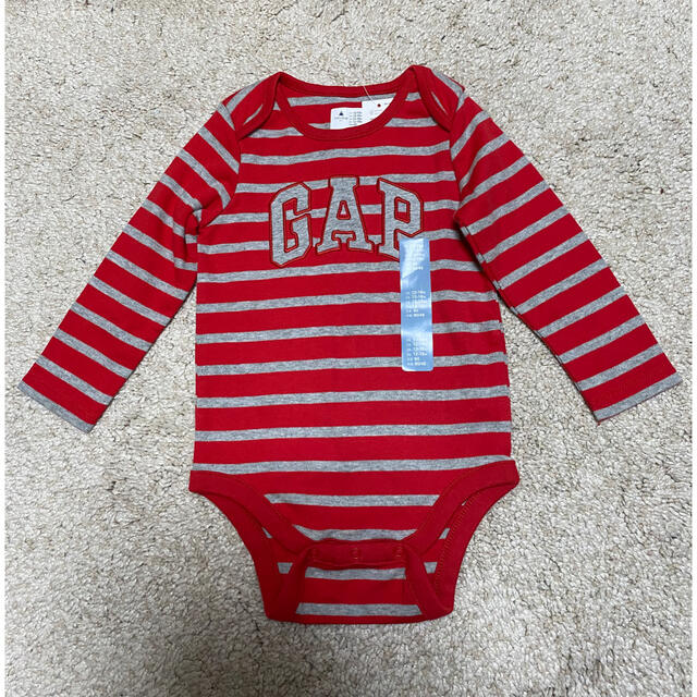 babyGAP(ベビーギャップ)の新品！baby Gap ロンパース  ボーダー　80cm キッズ/ベビー/マタニティのベビー服(~85cm)(ロンパース)の商品写真