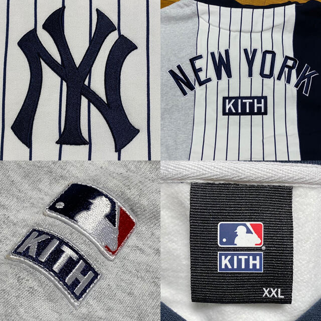 日本未発売XXL KITH×YANKEES HOODIE ヤンキース フーディ