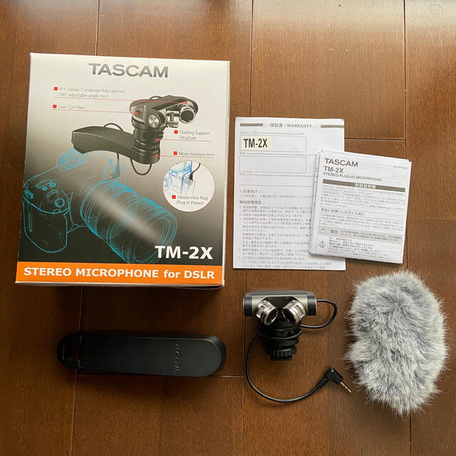 TASCAM XY方式ステレオマイク デジタル一眼レフ用 TM-2X TASCAM XY方式ステレオマイク デジタル一眼レフ用 TM-2X